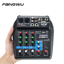 2020 Newest Mini 4 Channel USB Audio Mixer Console